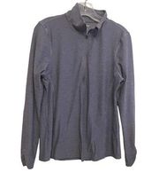 Layer8 Activewear Jacket Quick Dry Stretch Half Zip‎ Gray Purple Women Size M