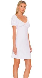 Susana Monaco Women's White Puff Sleeve A-Line Dress Size Small NWT