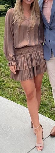 Brown Cinched Dress