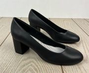 Easy Street Proper Women's High Heels 7.5W Black Faux Leather $60