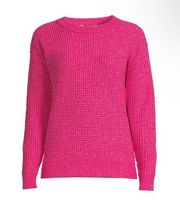 NWT Time and Tru Long Sleeve Waffle Crewneck Pullover Sweater size: XXL (20)