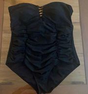 TORRID black strapless swimsuit one piece size size 12