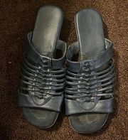 Navy blue 9  sandals