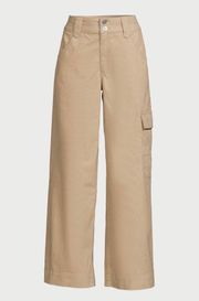 NWT Time and Tru Women's Wide Leg Corduroy Cargo Pants, 30" Inseam size: 10