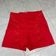 Spirit Halloween Red Shorts