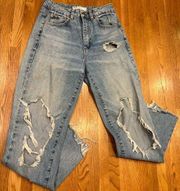 Garage Women’s  ripped mom jeans