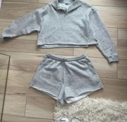 gray sweat set 