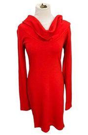 Patty Boutik red cowl neck sweater dress size small