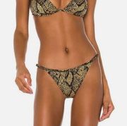 NEW SOLID & STRIPED The Lulu Bikini Bottom in snake size S