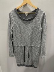 Converse Women Small Brooklyn Dark Gray Long Sleeve Sweater Clinched Dress