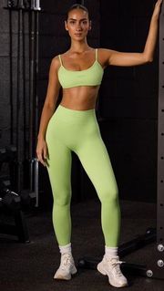 NWT   VITALITYSuper Sculpt Seamless Full Length Leggings In Key Lime Size