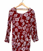 Floral 3/4 Sleeve Tunic Sz XS