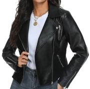 Wild Fable cropped faux leather jacket
