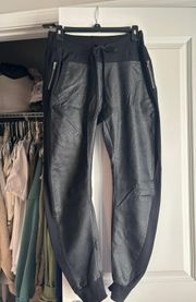 Leather Joggers