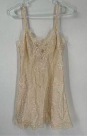 Vintage Victorias Secret Gold Label White Slip Dress