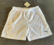 Puma Women’s White Athletic Shorts Dry Cell Size L NWT