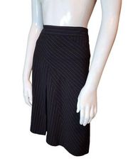 Adrienne Vittadini Black Striped Skirt (12)