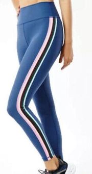 S // Spiritual Gangster Blue High Waist Side Stripe Leggings