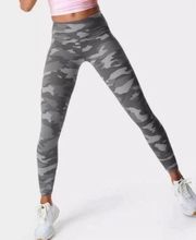 Sweaty Betty Gray Camo 7/8 Power Leggings