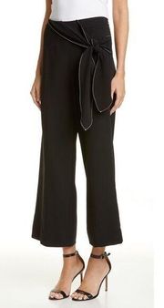 Cinq A Sept Pants 8 Womens High Waist Black Trouser Dress Career Business Crop