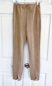 BLANKNYC Faux Suede Leggings in Tan