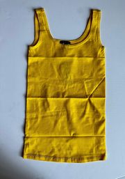 Len Yellow Tubular Stretch Jersey Tank Top One Size Brand New