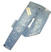 NWT rag & bone / JEAN Dre Skinny in Thrasher Destroyed Slim Boyfriend Jeans 27