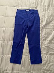 Blue Dress Pants Pleated