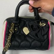 Luv Betsey Johnson Crossbody Mini Quilted Hearts Handbag