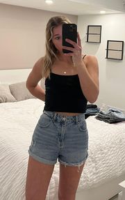 High Waisted Jean Shorts