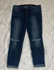 Joes Jeans Size W 31 Rolled Crop Fit Dark Wash