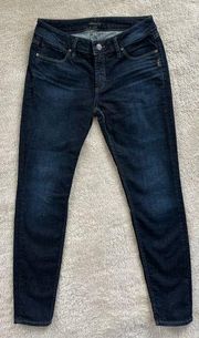 Women’s silver skinny jeans size 28