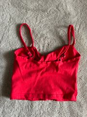 Red Crop Top