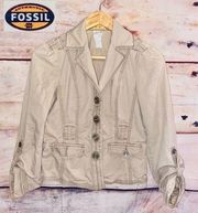 FOSSIL Crop Jacket sz M