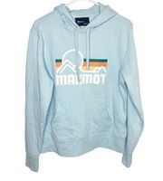 Marmot light blue hoodie size large j