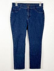SOFT SURROUNDINGS Dark Wash Denim High Rise Jegging Jeans, Size 10P