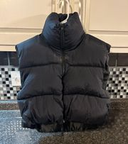 Trendy Black Puffer Vest