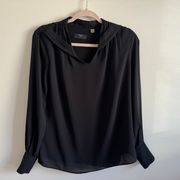 NWOT  Size Small Longsleeve Black Blouse