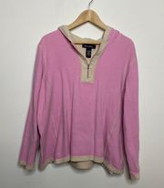 Denim&Co Pink Vintage Pullover