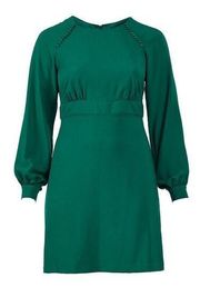 Hutch Anthropologie Green Button Detail Emerald Dress, 0X