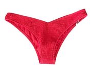 New! Tori Praver Sly Textured High Leg Bikini Bottom