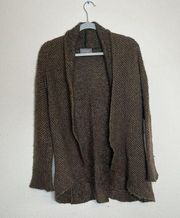 Wooden ships wool blend open knit cardigan