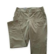 Original Weatherproof Olivine Green Flex Waist Water Repellent Slim Pants Large