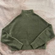 Green Cropped Sweater