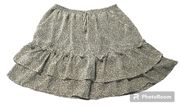 Mini Skirt Junior Medium Black Speckle Excellent