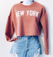 New York Pink Graphic Sweatshirt 