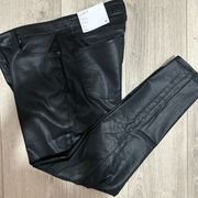 Ann Taylor Loft Shiny Black Pants. Size 31.