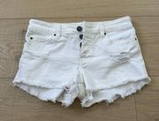 Low Rise Denim Shorts