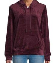 Greentea small plum velvet‎ hoodie