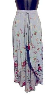 Angie New York Women’s Maxi Skirt. Drawstring Adjustable Waist. NWT Size L